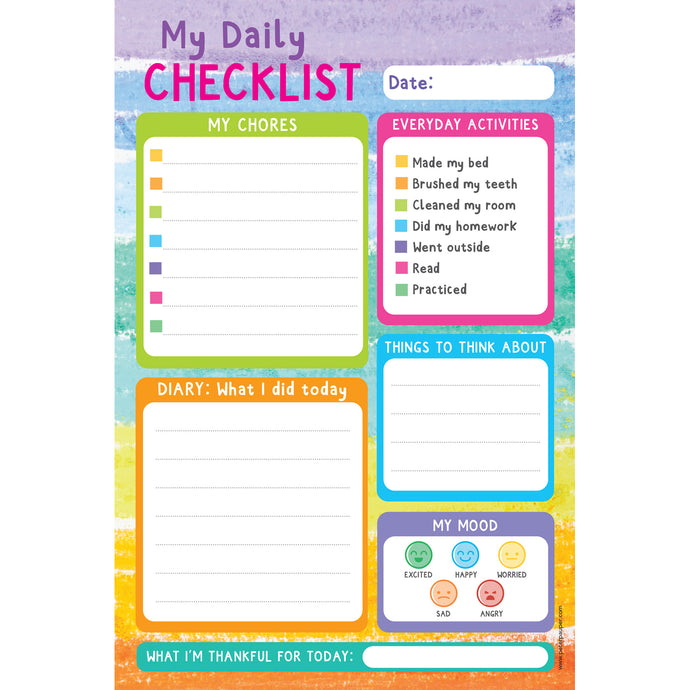 Daily planner for kids