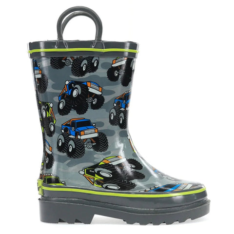 Western Chief boys' Monster Trucks rain boot