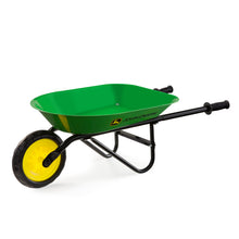 John Deere green wheelbarrow