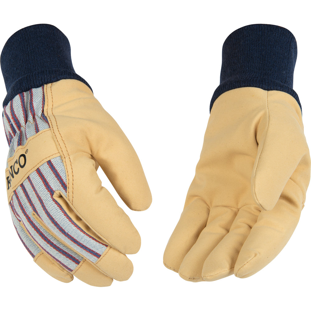 Warm winter work gloves for kids