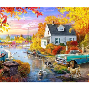 Lakeside Fall Retreat Puzzle 33-11218