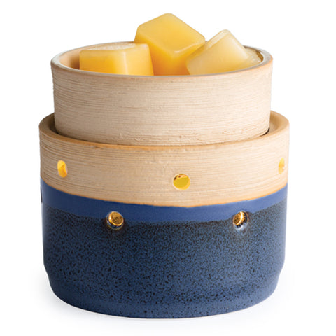Candle warmers with wax melts