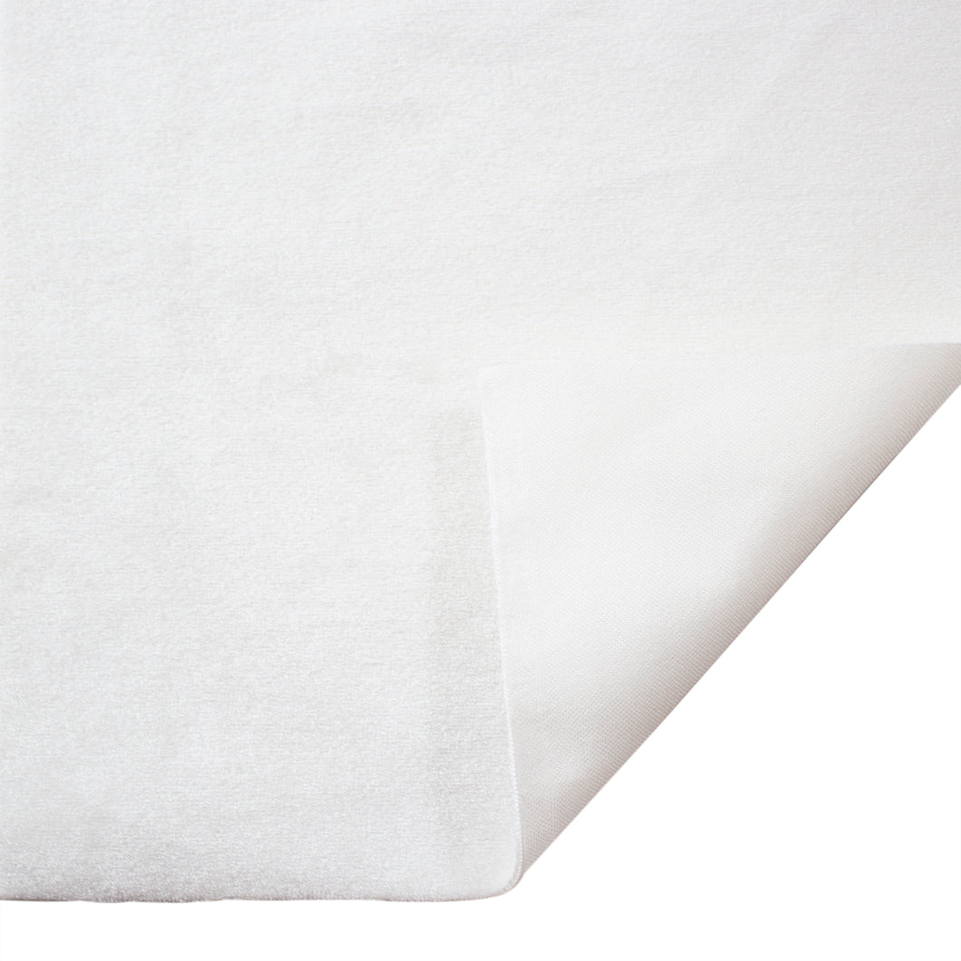 White velvet fabric