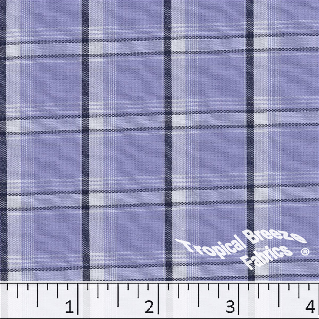 Poly Cotton Yarn Dye Plaid Fabric 0737 lavender