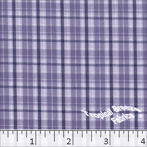 lavender, Poly Cotton Yarn Dye Plaid Fabric 0742
