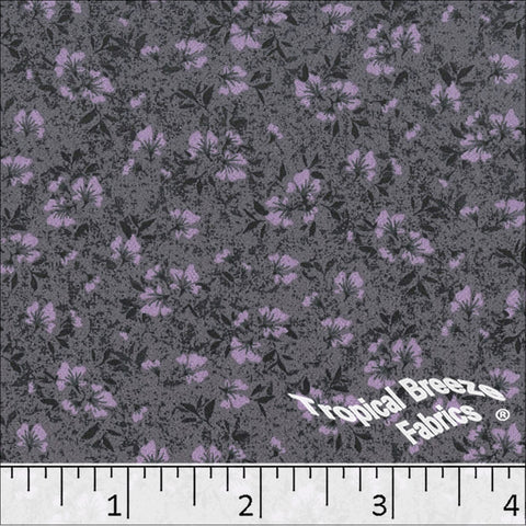 lavender, Koshibo Floral Print Polyester Fabric 048616