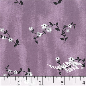 lavender, Koshibo Tiny Floral Print Polyester Fabric 048518