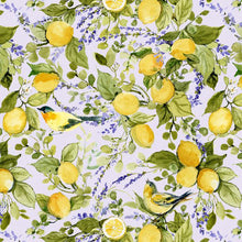 lavender, Lavender Lemonade Collection Lemons All Over Cotton Fabric 39883