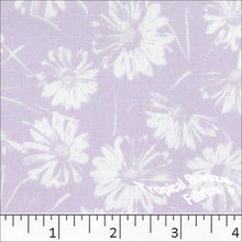 Poly Rayon Floral Print Fabric 04441 lavender
