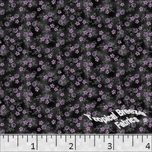 Standard Weave Roses Print Poly Cotton Fabric 6074 lavender