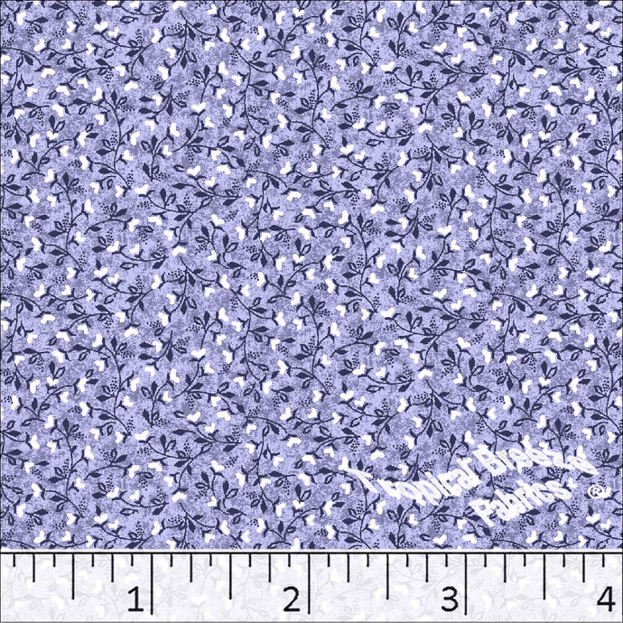 Standard Weave Tiny Floral Print Poly Cotton Fabric 6105 lavender