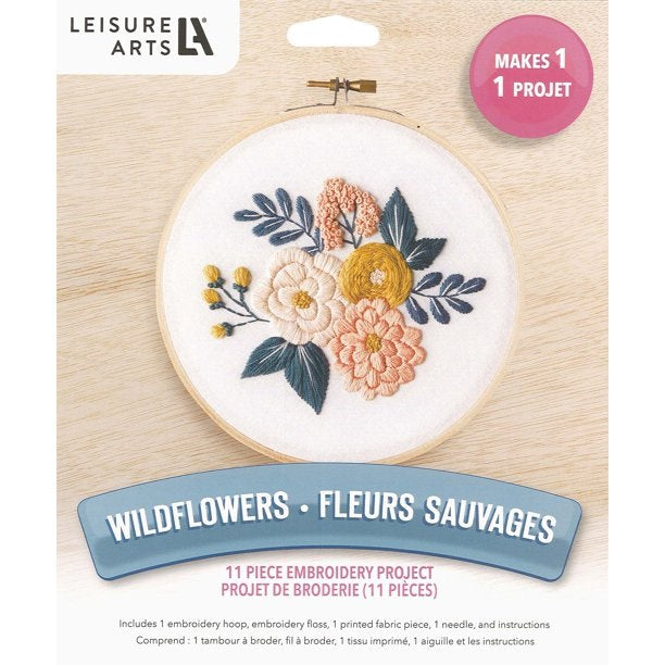 Wildflowers Embroidery Kit LEA56957