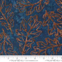 Blue Ridge Batiks Cotton Fabric 4367 leaf dusk