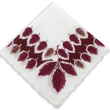 Handkerchief with leaf pattern