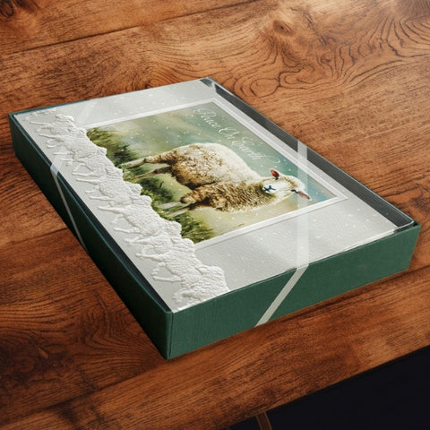 Pumpernickel Press Leicester Longwool Christmas Cards in box