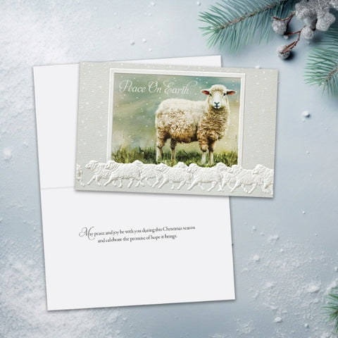 Pumpernickel Press Leicester Longwool Christmas Card & envelope