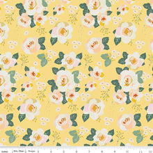Forgotten Memories Collection Floral Cotton Fabric lemon