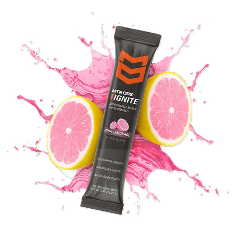 MTN OPS Ignite single serving of pink lemonade