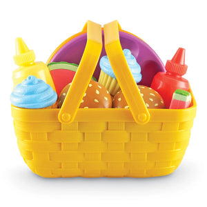 Basket Filled with Play Food