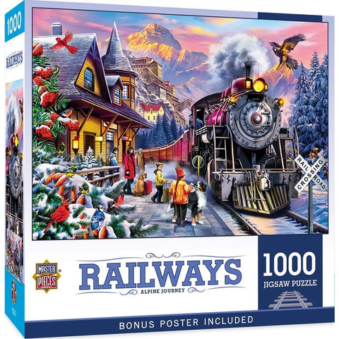 Railways - Alpine Journey 1000 Piece Jigsaw Puzzle 72514 front of box
