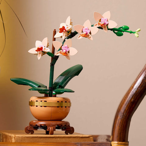 finished lifestyle, LEGO Botanicals Mini Orchid Building Set 10343