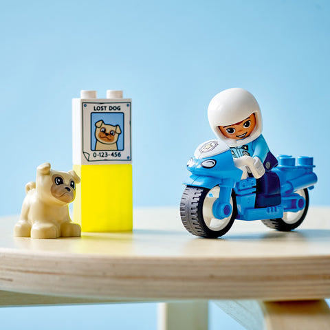 LEGO Duplo Rescue Police Motorcycle Building Toy 10967 