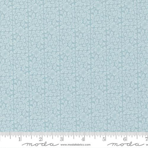 Junk Journal Collection Damask Cotton Fabric Light Blue
