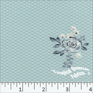 Bubble Knit Print Dress Fabric 32843 light blue