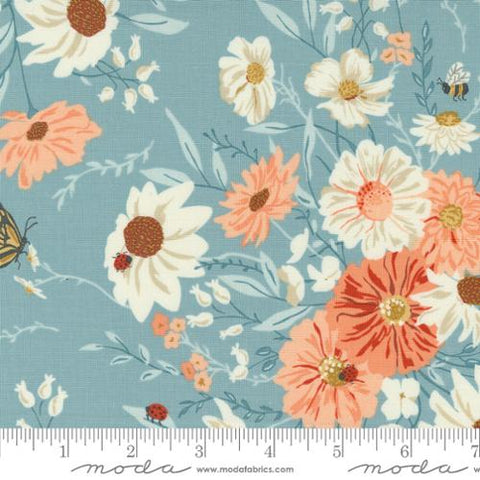 Light Blue, Farmstead Collection Farm Fresh Flowers 20900