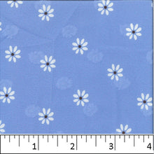 Light Blue, Floral Fashion Print Fabric CA-181