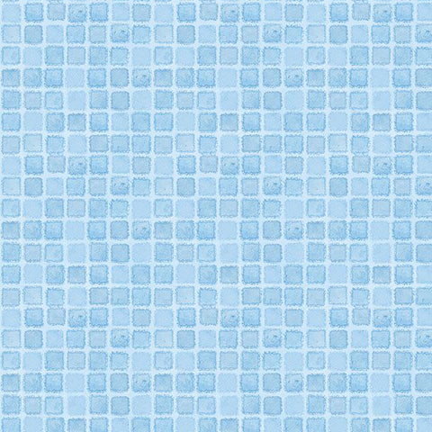 light blue, Gentle Meadow Collection Checker Cotton Fabric 32118