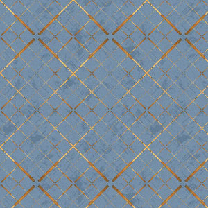 Light Blue, Gone Fishing Collection Plaid Cotton Fabric 21766