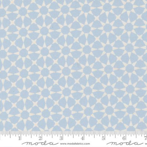 light blue Silent Night Collection Star Mosaic Cotton Fabric 40057