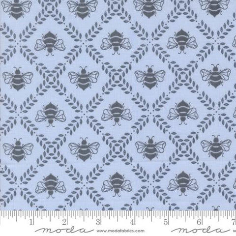 light blue, Sun Drenched Collection Gathering Honey Cotton Fabric 43204