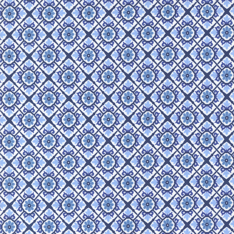Sunflowers in My Heart Collection Checks and Plaids Cotton Fabric 27324 light blue