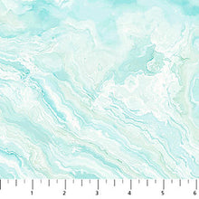 Tranquil Waters Collection Marbled Cotton Fabric DP27210 light blue