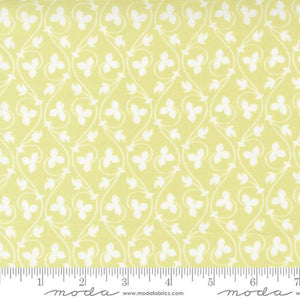 Cinammon and Cream Collection Acorn Vines Cotton Fabric light green