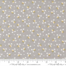 Buttercup and Slate Collection Small Tulip Cotton Fabric light grey