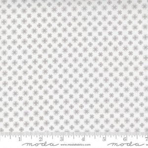 Buttercup and Slate Collection Stitched Stars Cotton Fabric light grey