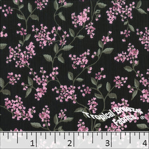 Yoryu Floral Print Polyester Fabric 048426 light pink