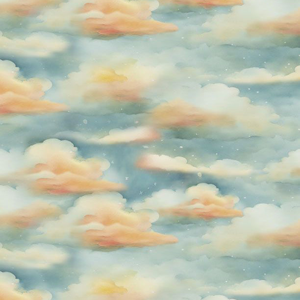 light blue, Glorious Fall Collection Cloudy Skies Cotton Fabric 33910