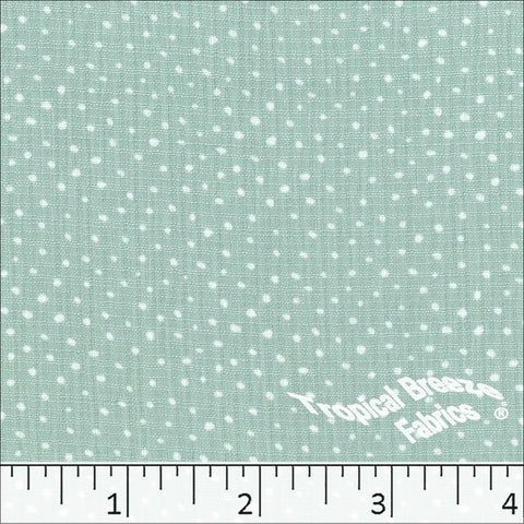 light turquoise, Linen Crepe Dot Print Polyester Fabric 048527