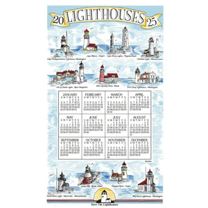 2025 Lighthouses Calendar Towels