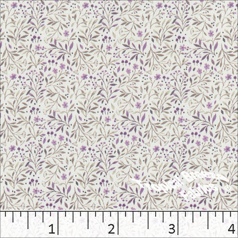 lilac, Soft Touch Tiny Floral Print Fabric 572616