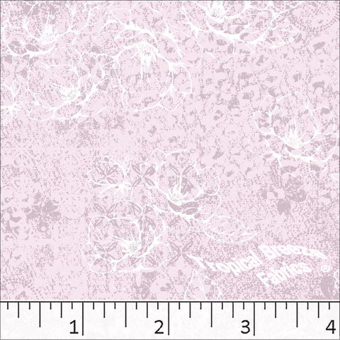Lilac, Standard Weave Large Floral Print Dress Fabric 6199