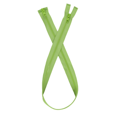 Lime parka zipper