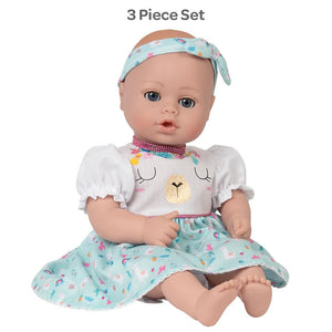 Doll with dress and headband
