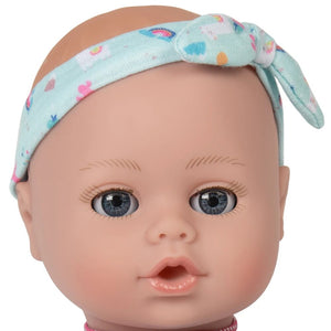 Close up of doll face