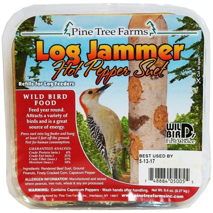 Log Jammer Hot Pepper Suet Plugs from Pine Tree Farms