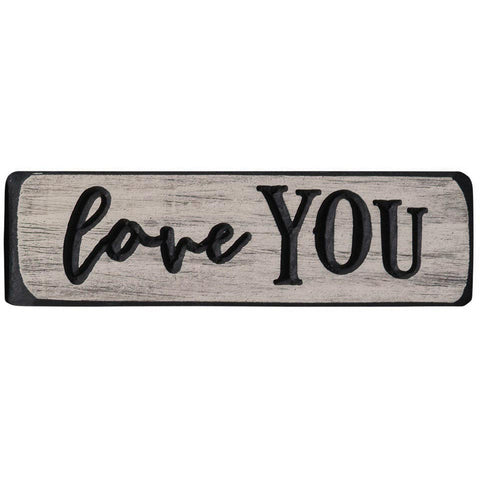 Love you wooden sign